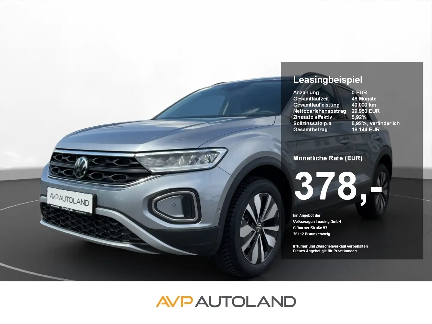 Volkswagen T-Roc 1.5 TSI DSG MOVE | NAVI | AHK | LED | Silber - 1