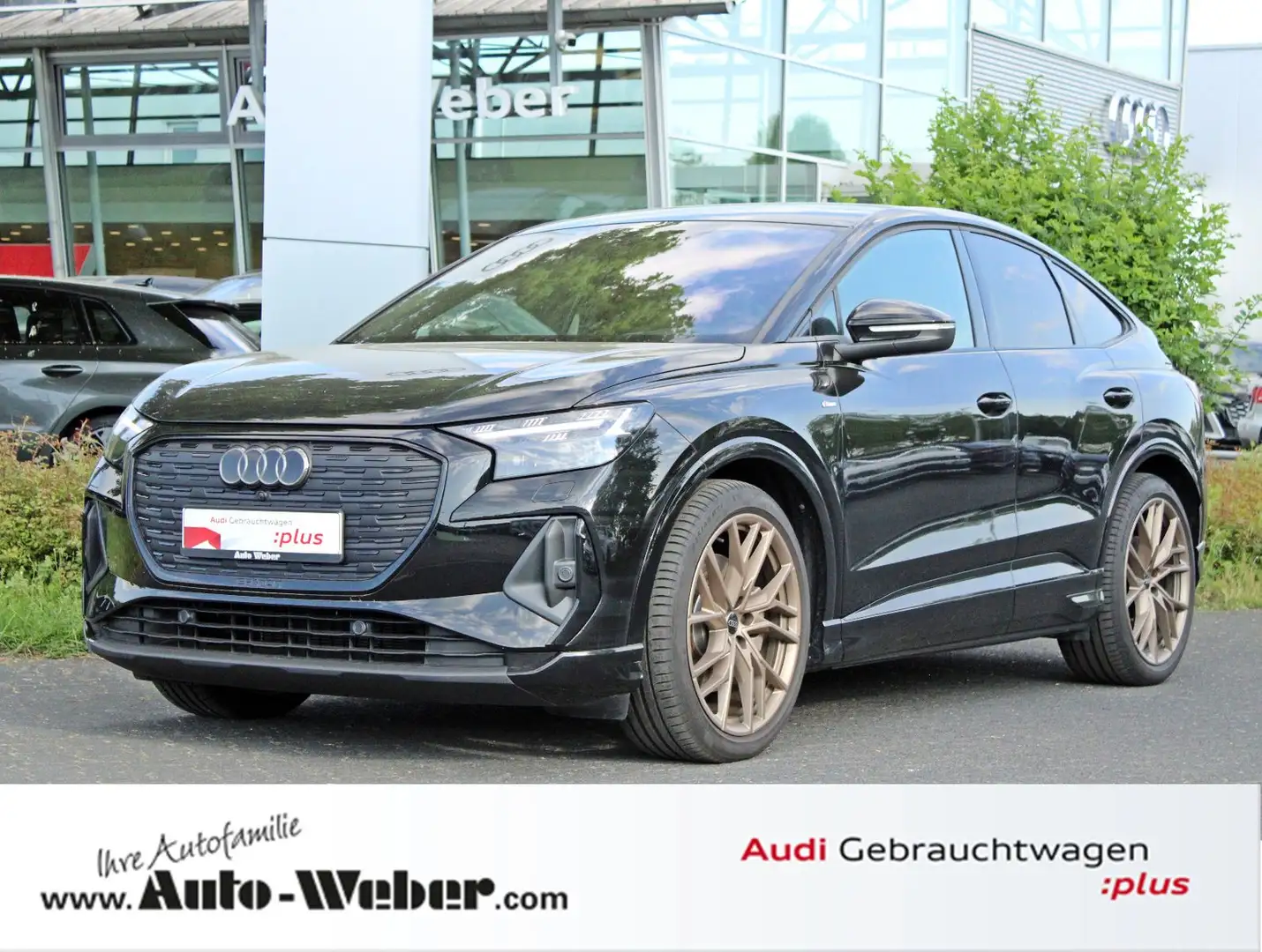 Audi Q4 Sportback e-tron 55 qu edition S LINE AHK NAV Schwarz - 1