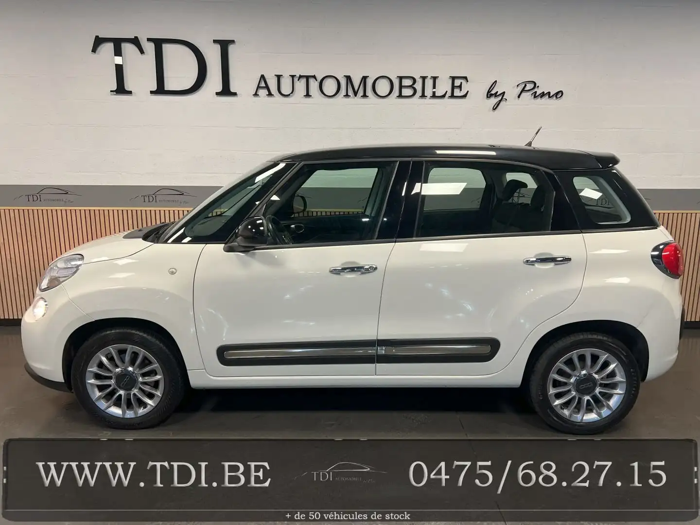 Fiat 500L *BOITE AUTO*1.3 Multijet*84CV*TOIT PANORAMIQUE*e5b Blanco - 1