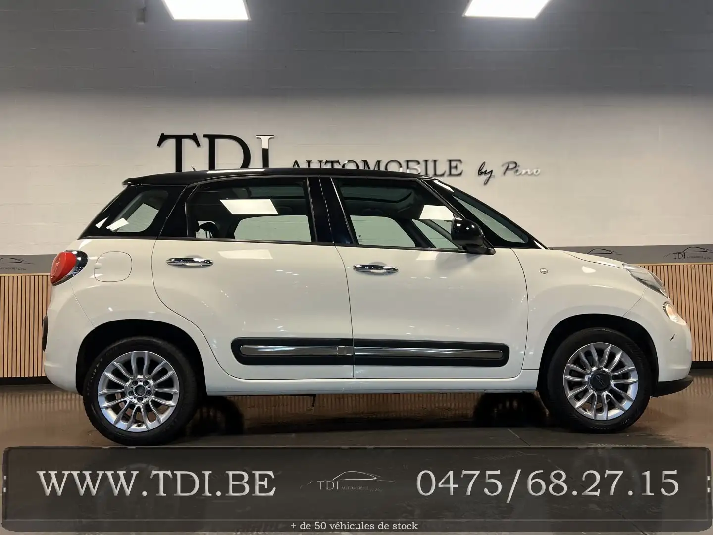 Fiat 500L *BOITE AUTO*1.3 Multijet*84CV*TOIT PANORAMIQUE*e5b Blanco - 2