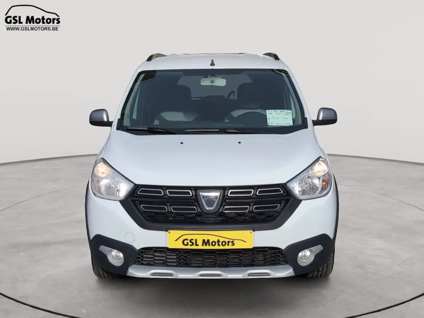 Dacia Lodgy Stepway 1.5dCi 110cv Blanc 05/17 Airco GPS Capteur Blanc - 2