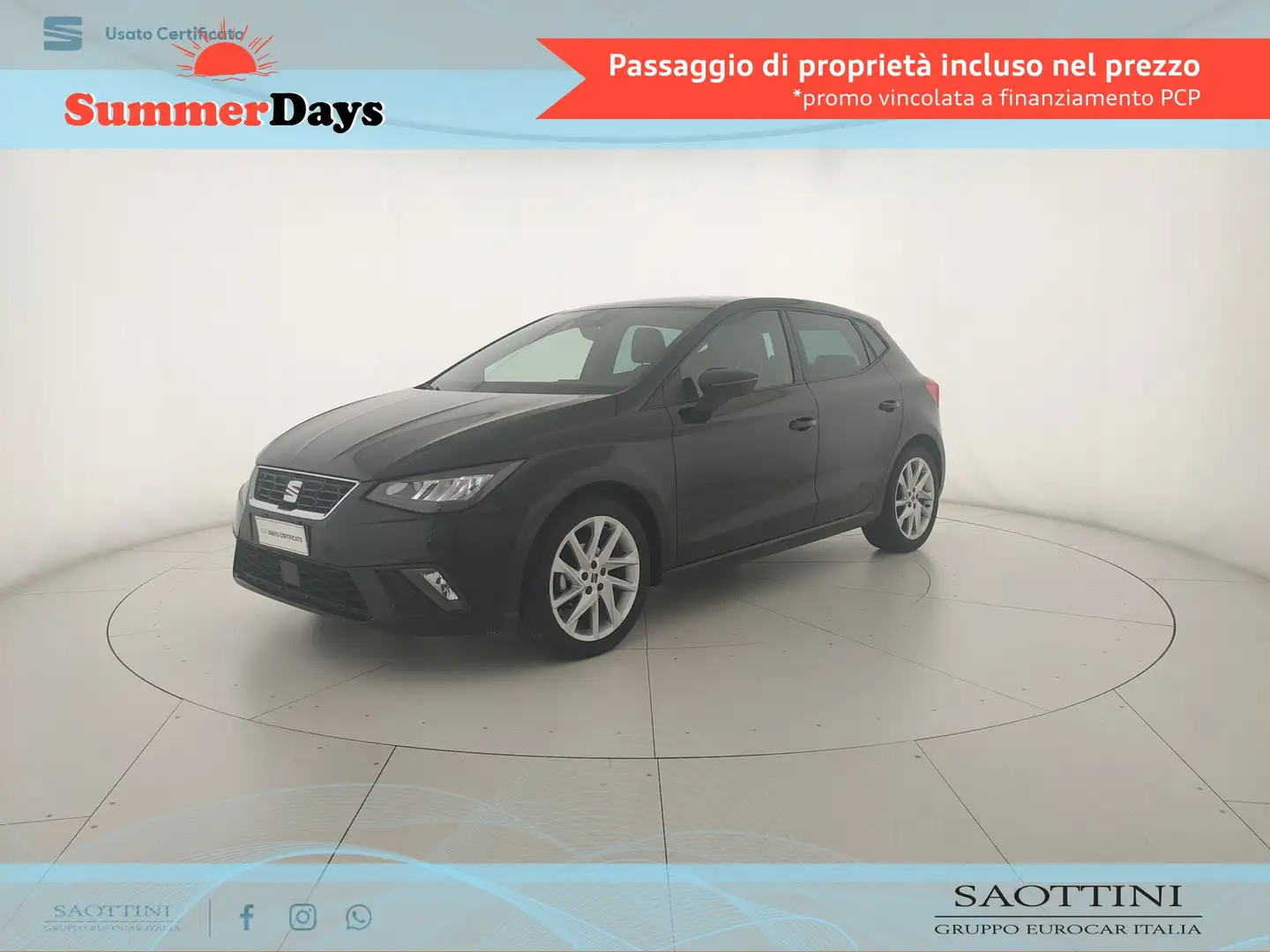 SEAT Ibiza 1.0 EcoTSI FR 95 CV Schwarz - 1