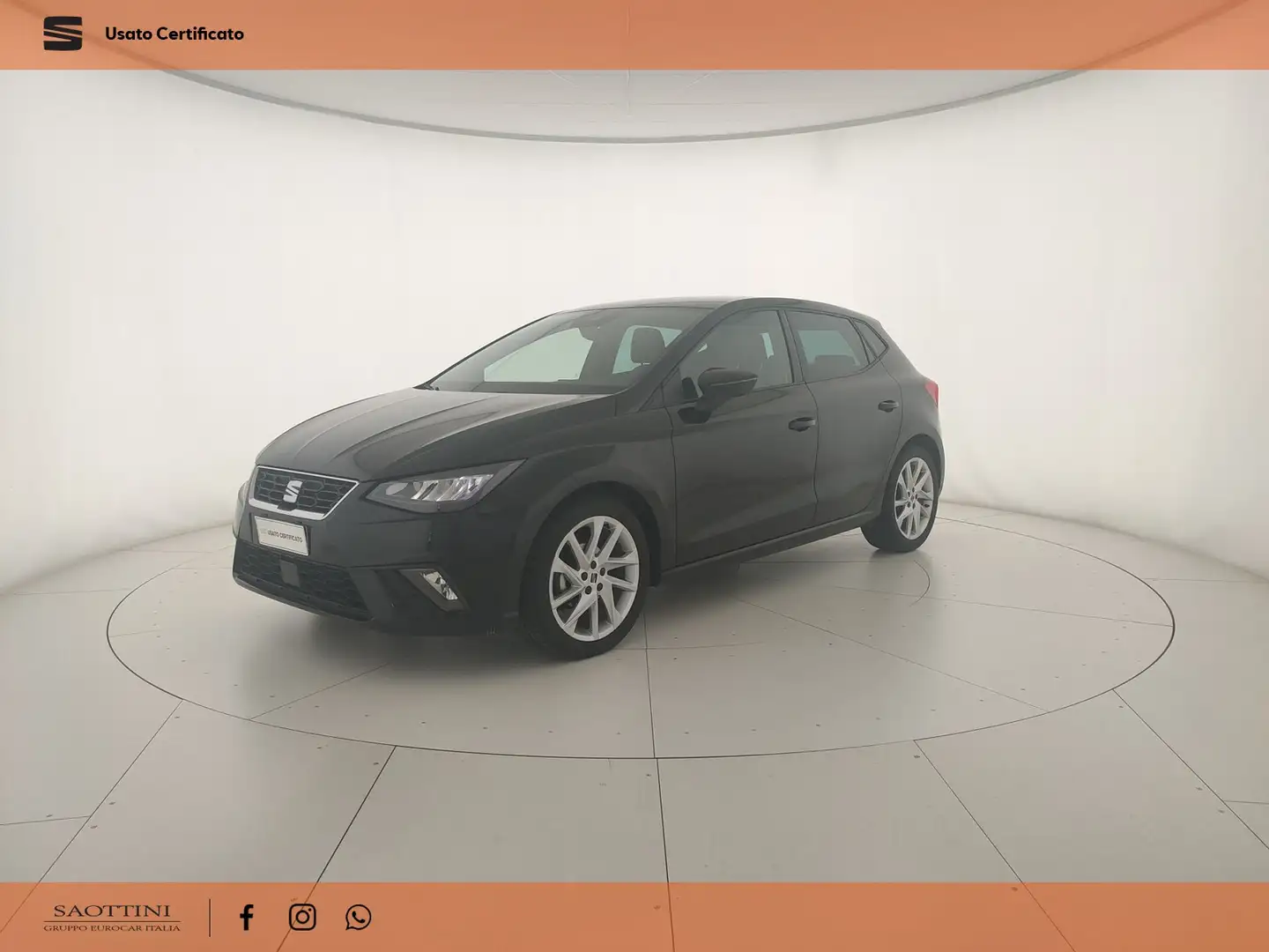 SEAT Ibiza 1.0 EcoTSI FR 95 CV Zwart - 1