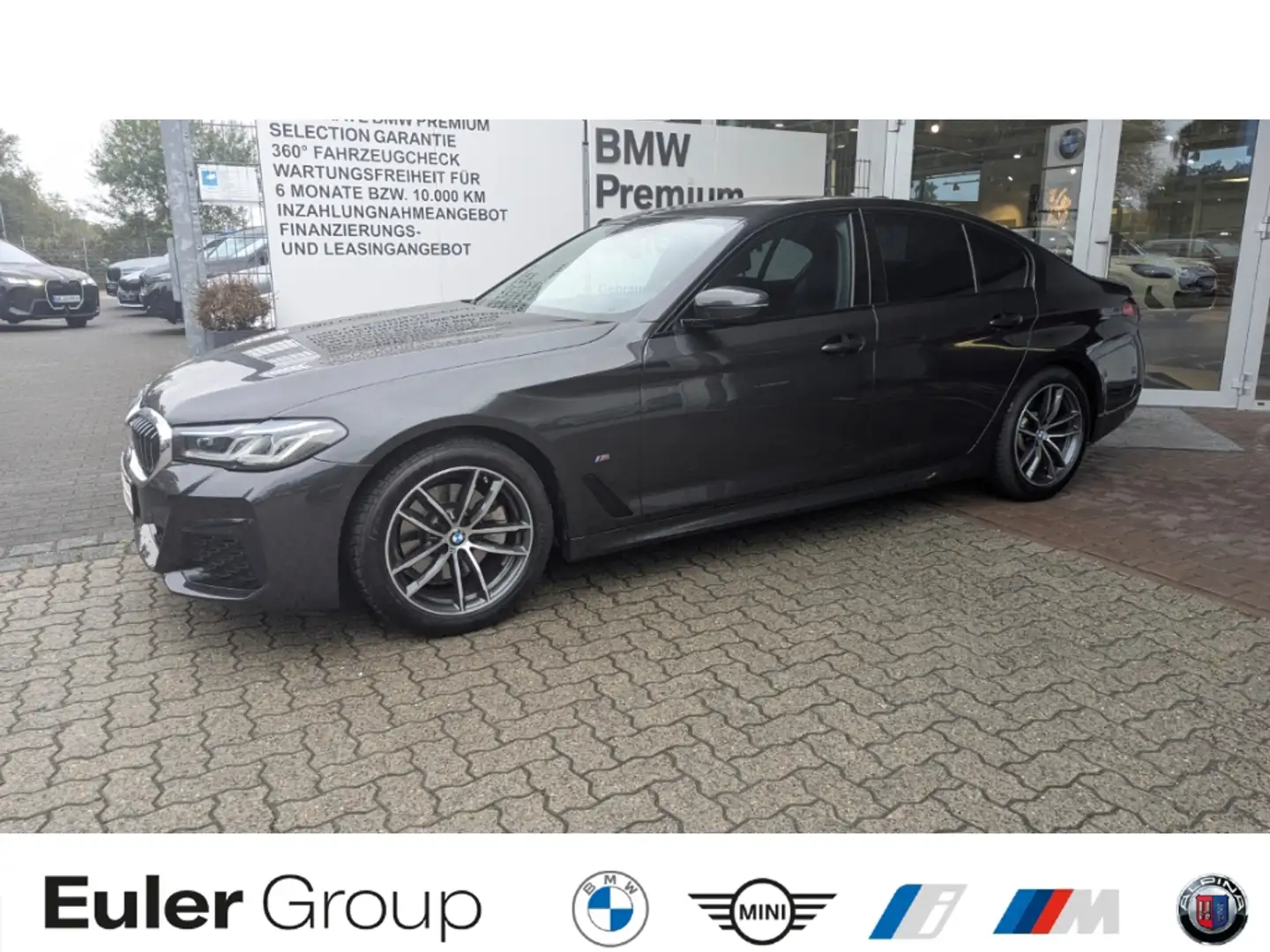 BMW 520 i Lim M-Sport HUD StandHZG Navi Leder Memory Laser Gris - 1
