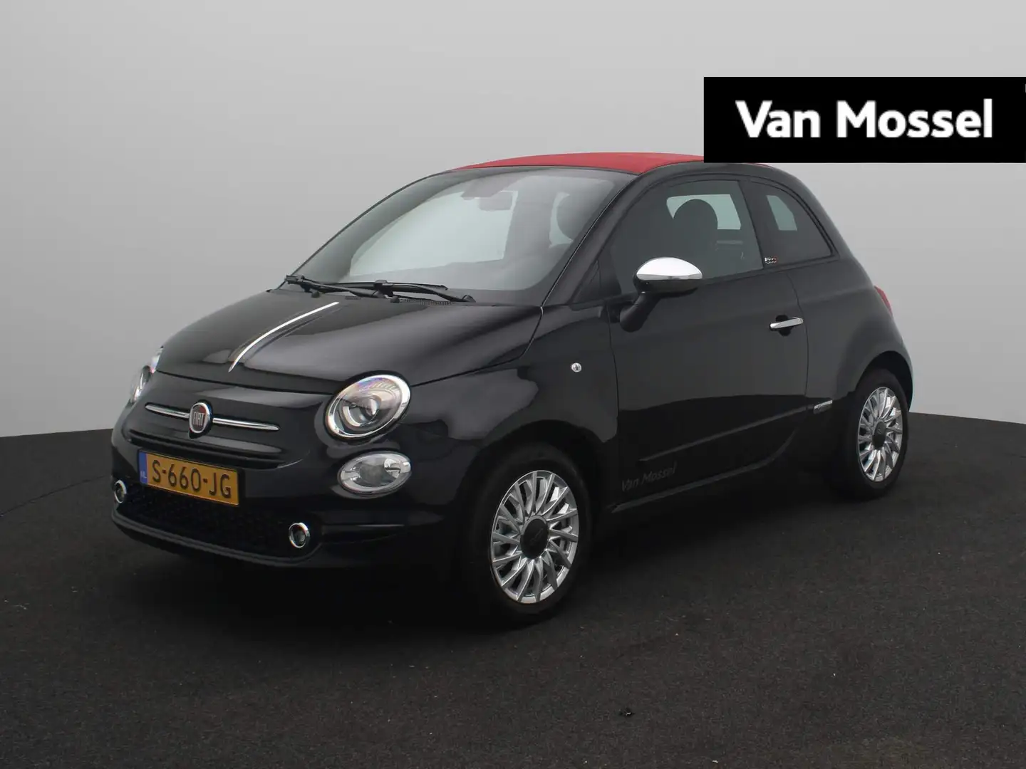 Fiat 500C 1.0 Hybrid Club | Carplay | Parkeersensoren | Airc Чорний - 1