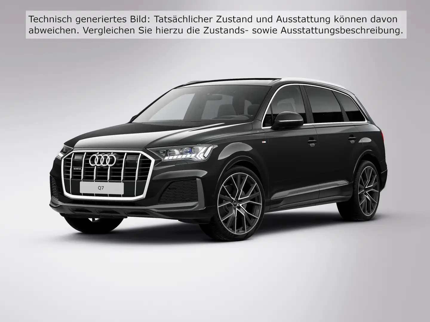 Audi Q7 S line 45 TDI qu. tiptr. AHK 360°K PANO B&O Schwarz - 2