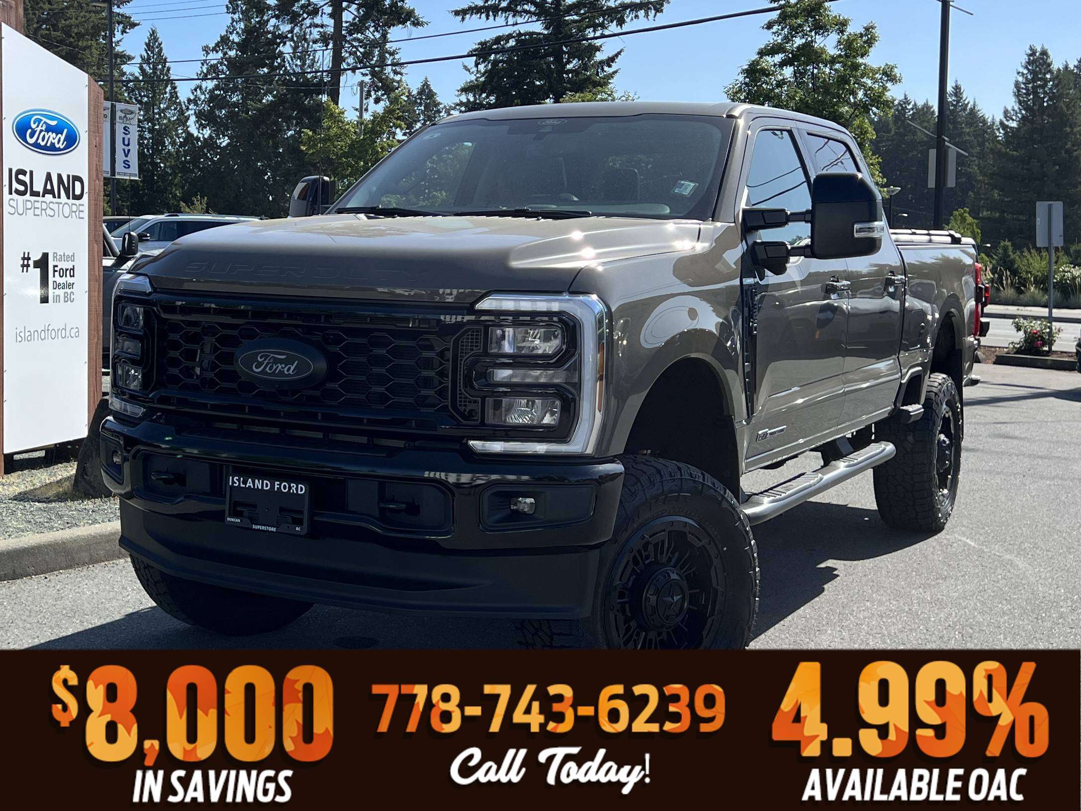 Gray 2026 Ford F-350 Super Duty Pickup Truck Four-Wheel Drive Automatic