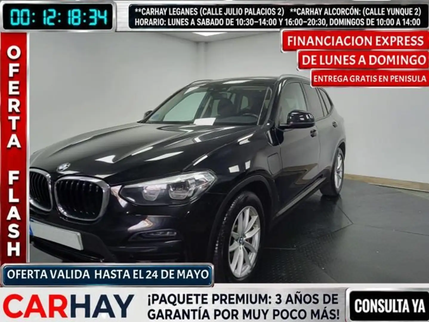 BMW X3 XDRIVE 30E Negro - 1