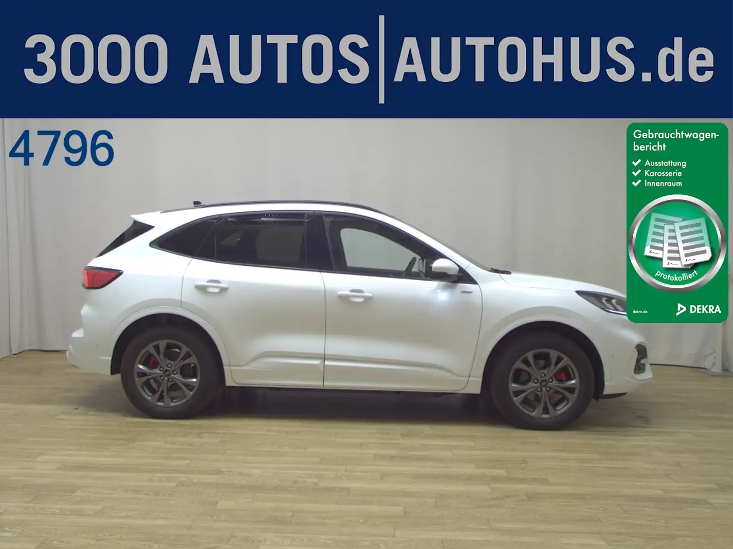 Ford Kuga 2.5 Hybrid ST-Line Navi LED Pano HuD AHK Weiß - 1