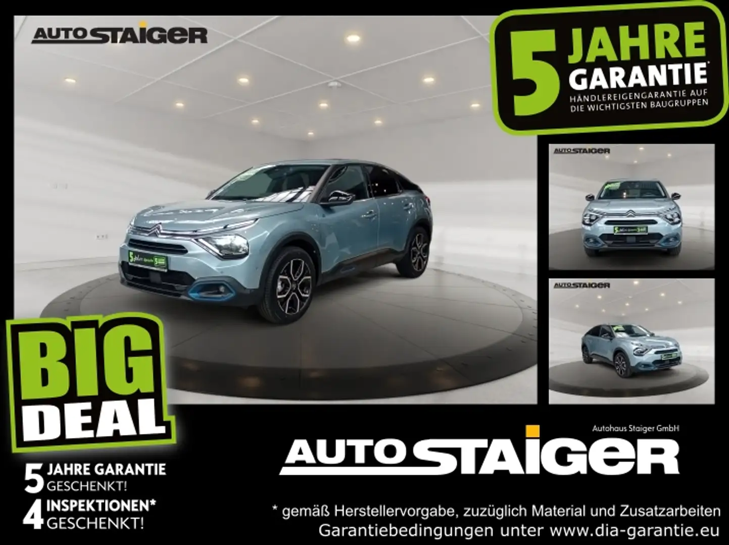 Citroen C4 e- Shine 30min Ladung*Sitzheizung*11KW OBC Blau - 1