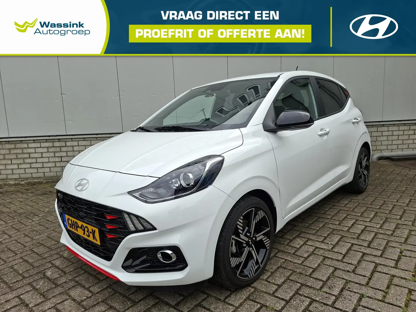 Hyundai i10 1.0 T-GDI 100pk 5-zits N Line I Navigatie I Cruise Wit - 1