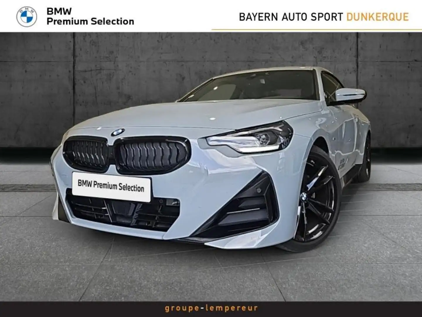 BMW 220 220dA 190ch M Sport Gris - 1