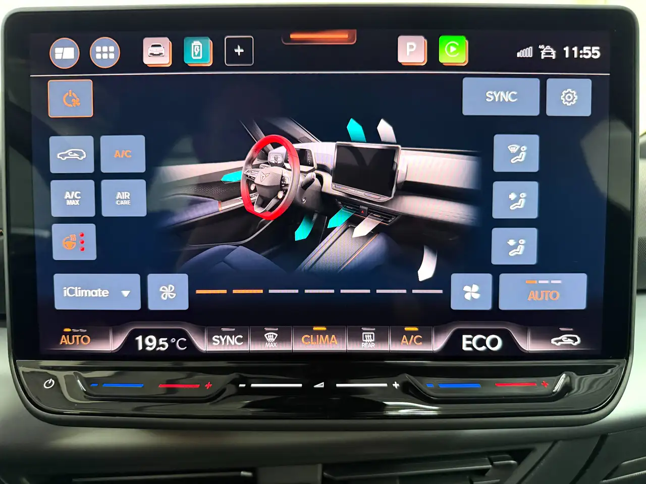 Cupra Born 60/63kWh eBoost 170KW SOH100% 360°CAMERA*CARPLAY*DAB*NAVI*ACC*BLIS*LANE ASSIST*LED*AC2ZONE, миниатюра 19