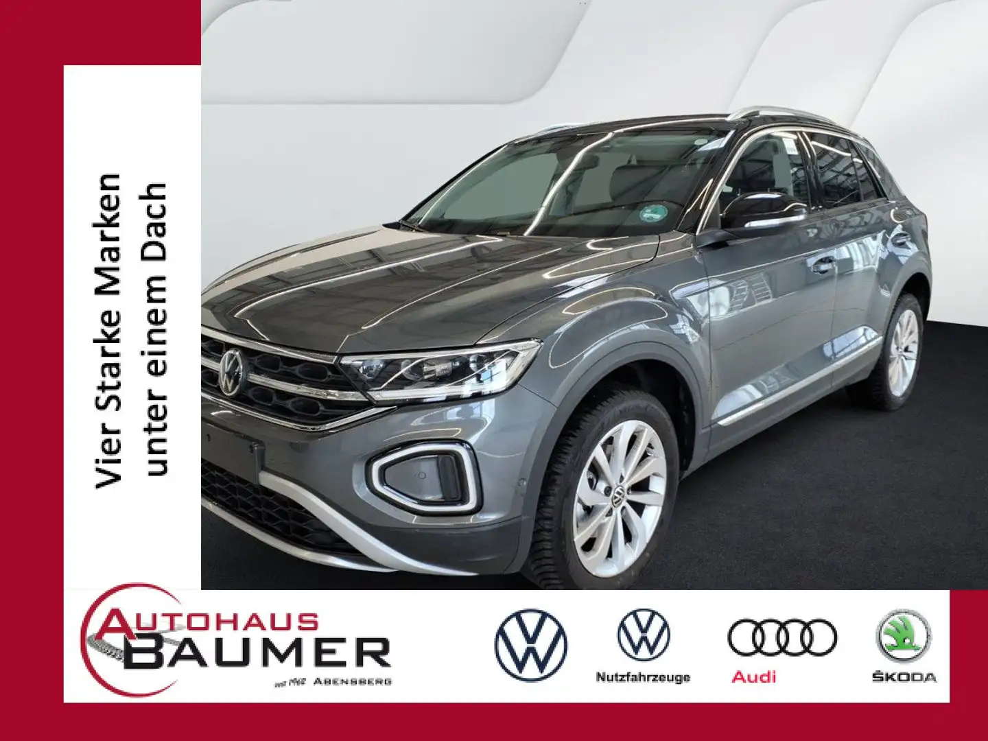 Volkswagen T-Roc Style 1.5 TSI DSG AHK Navi LED ergoActive Gris - 1