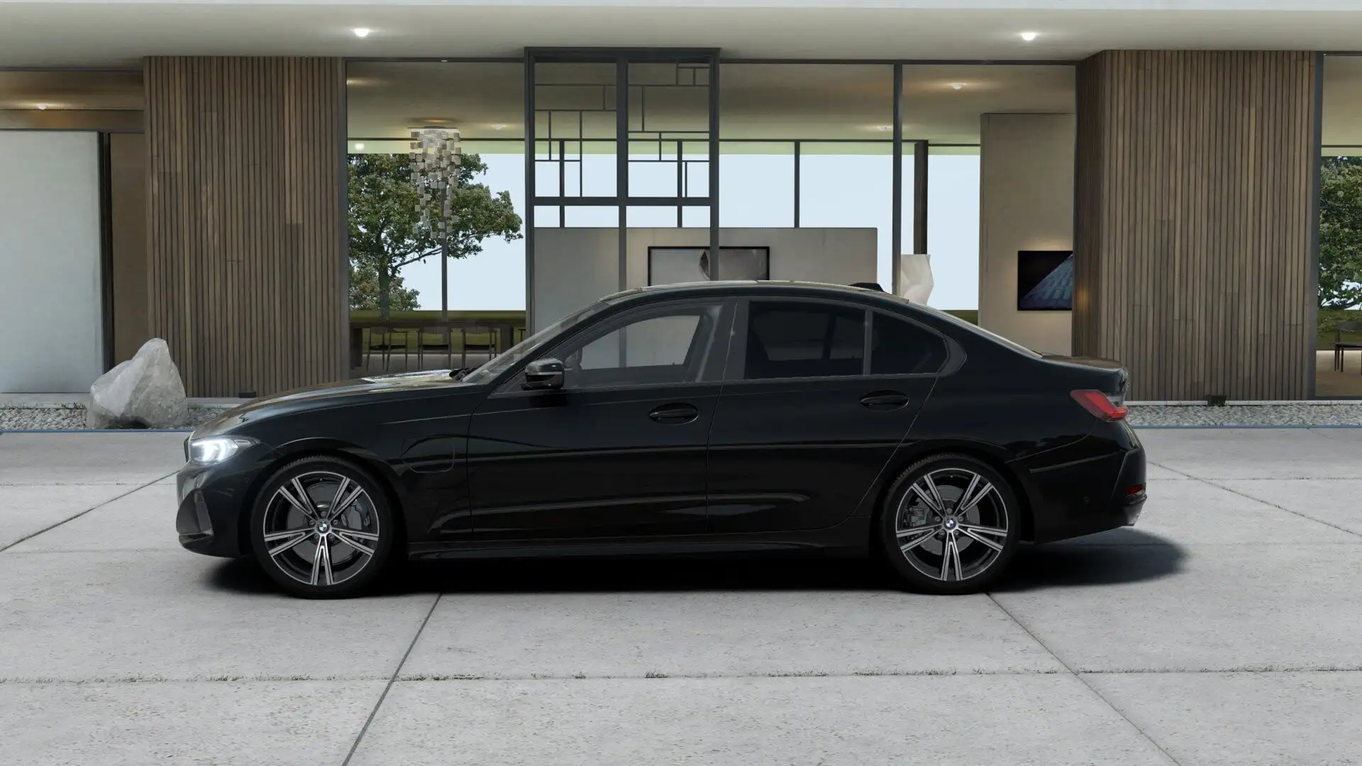 BMW 330 e xDrive Limousine | Glasdach el.Sitze 360° Schwarz - 2