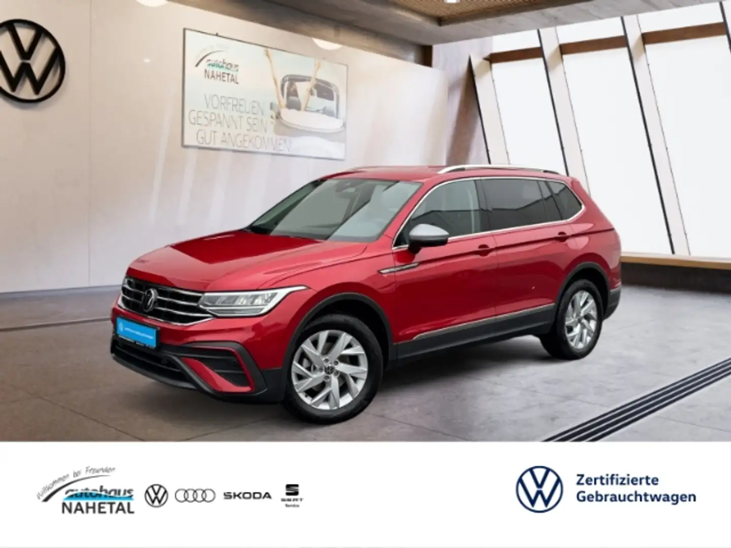 Volkswagen Tiguan Allspace 1.5 TSI DSG Life LED NAVI LM18'' ACC DCC DIGITAL E Rot - 1