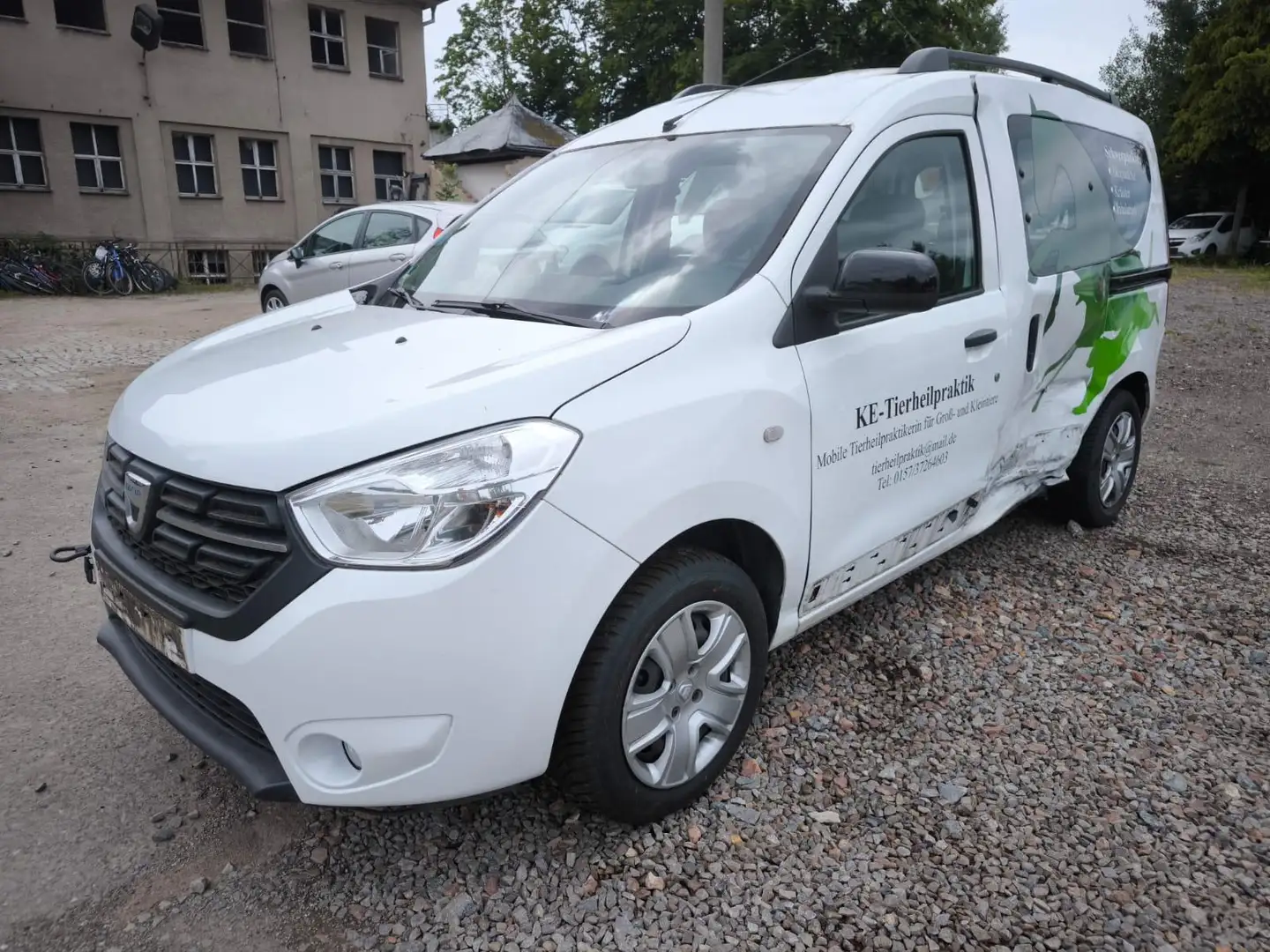 Dacia Dokker Comfort 1.3 TCE Seitenschaden Blanc - 1