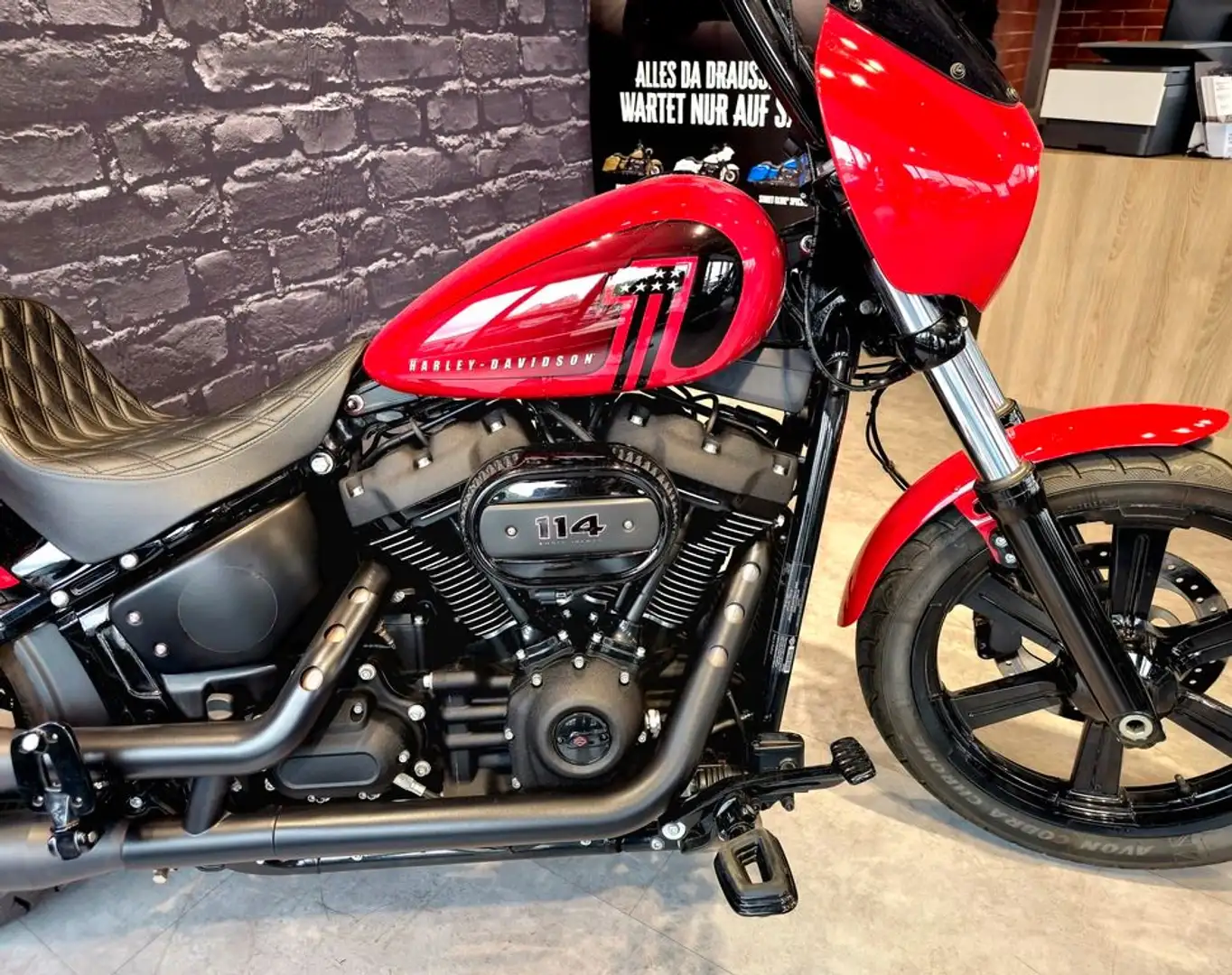 Harley-Davidson Street Bob 114 FXBBS Rosso - 2