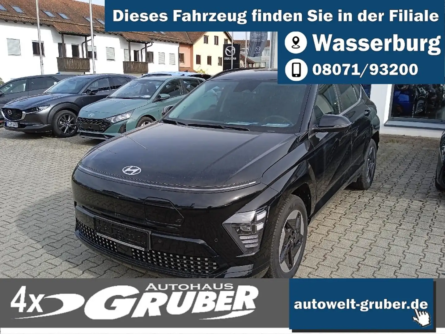 Hyundai KONA EV 48,4kWh TREND +  el. Heckklappe Zwart - 1