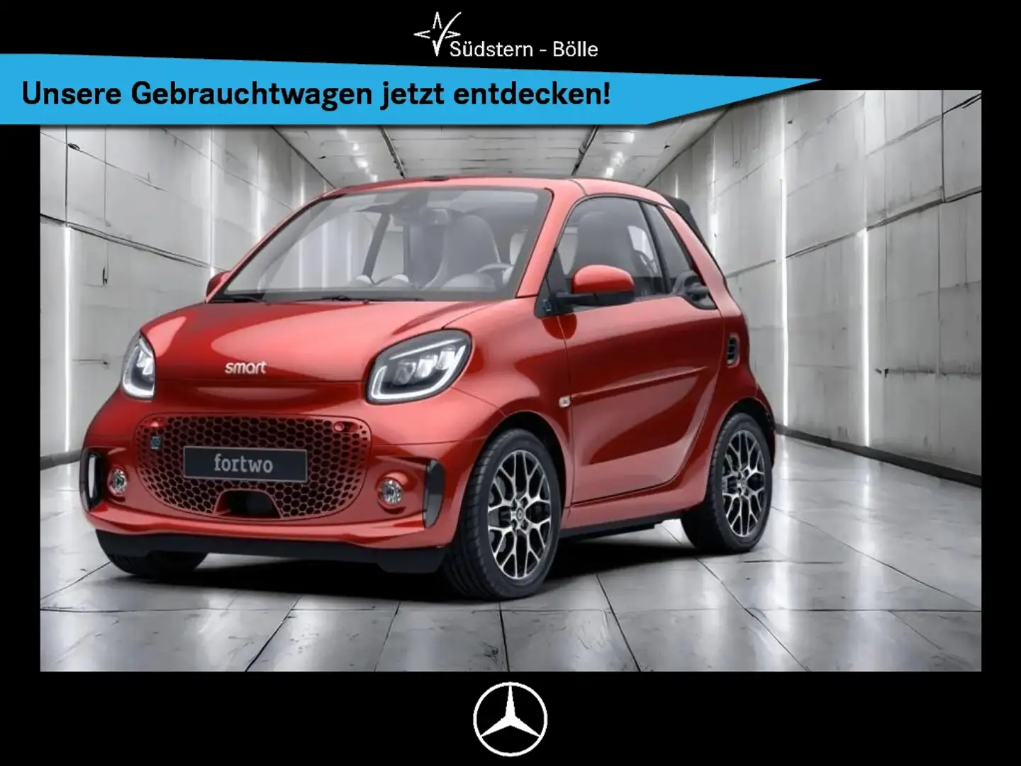 smart forTwo EQ cabrio PRIME+KAMERA+NAVI+PDC+SITZHZG Rot - 1