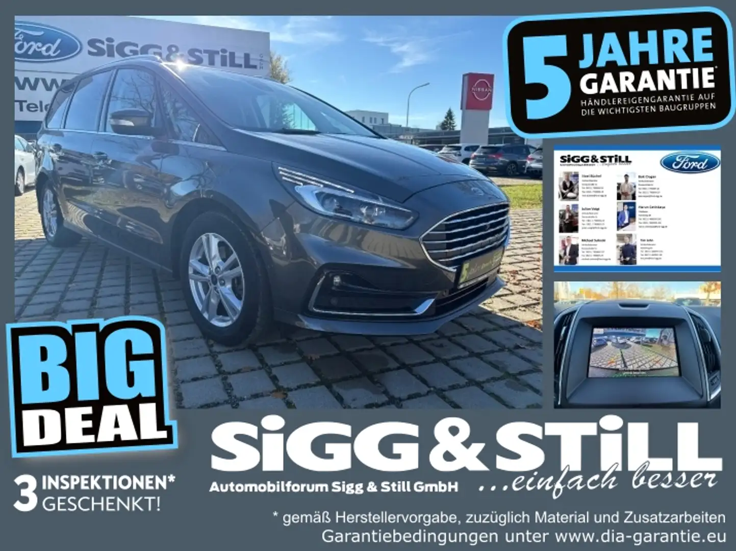 Ford Galaxy 2.5 FHEV Hybrid Titan. 7-SI*LED*ACC*EL-KLAPPE Gris - 1