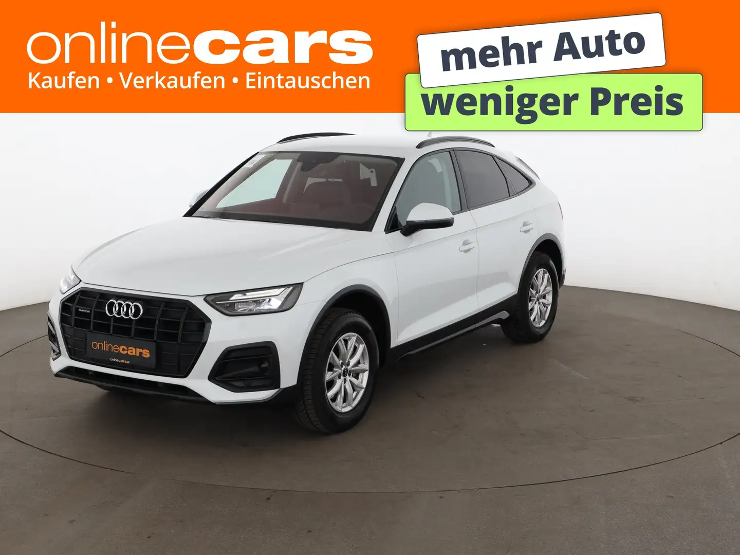 Audi Q5 SB 40 TDI quattro advanced Aut LED AHK LEDER Weiß - 1