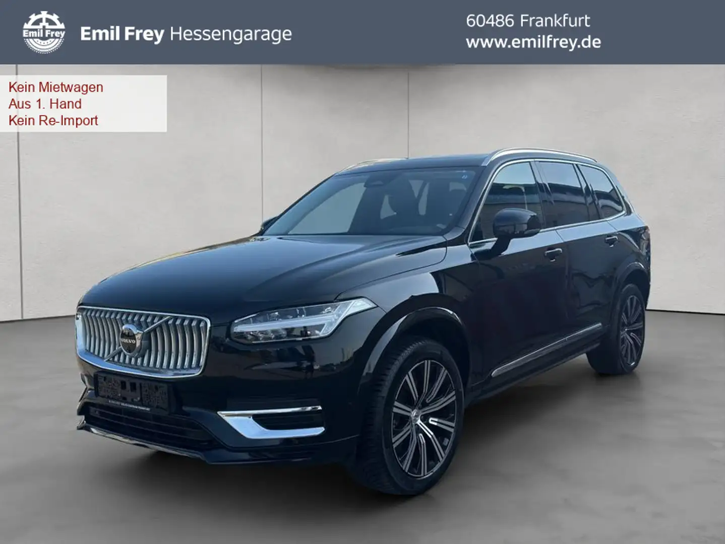 Volvo XC90 XC90 B5 AWD Plus-Bright 7S Glasd Standh 360° AHK Schwarz - 1