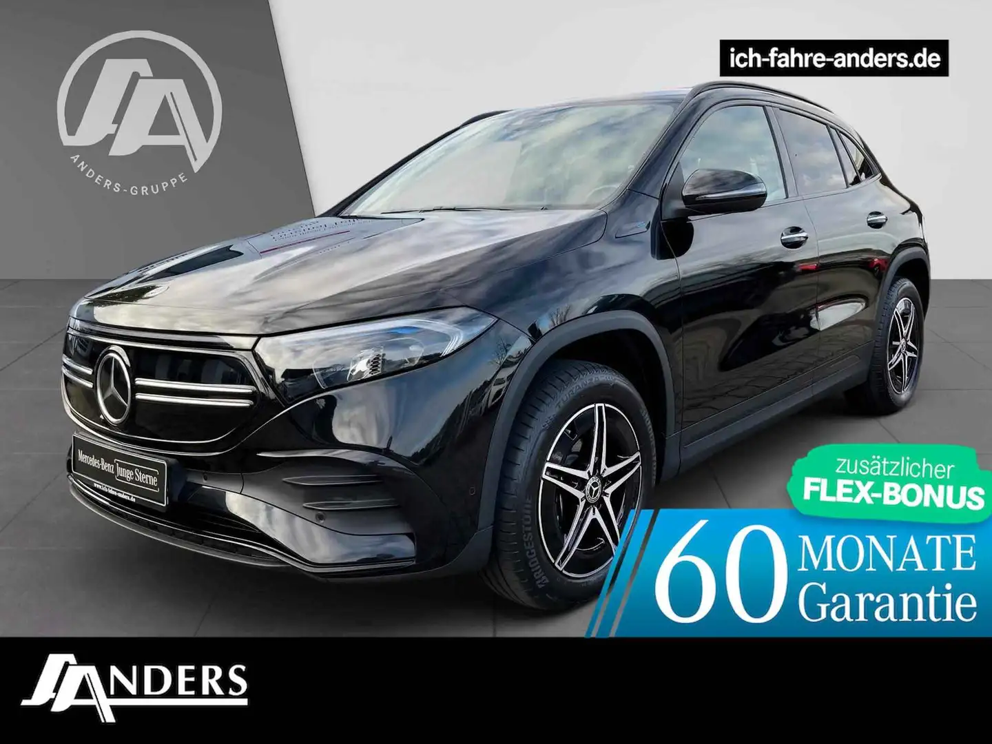 Mercedes-Benz EQA 300 4M AMG+MBUX+Night+Dist+Key+Kam+HUD+SOUND Schwarz - 1