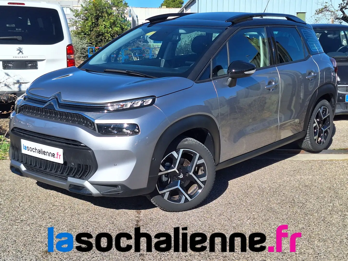 Citroen C3 Aircross PureTech 110 S\u0026amp;S BVM6 Shine Pack + toit ouvrant + grip control + peinture métallisée Gris - 1
