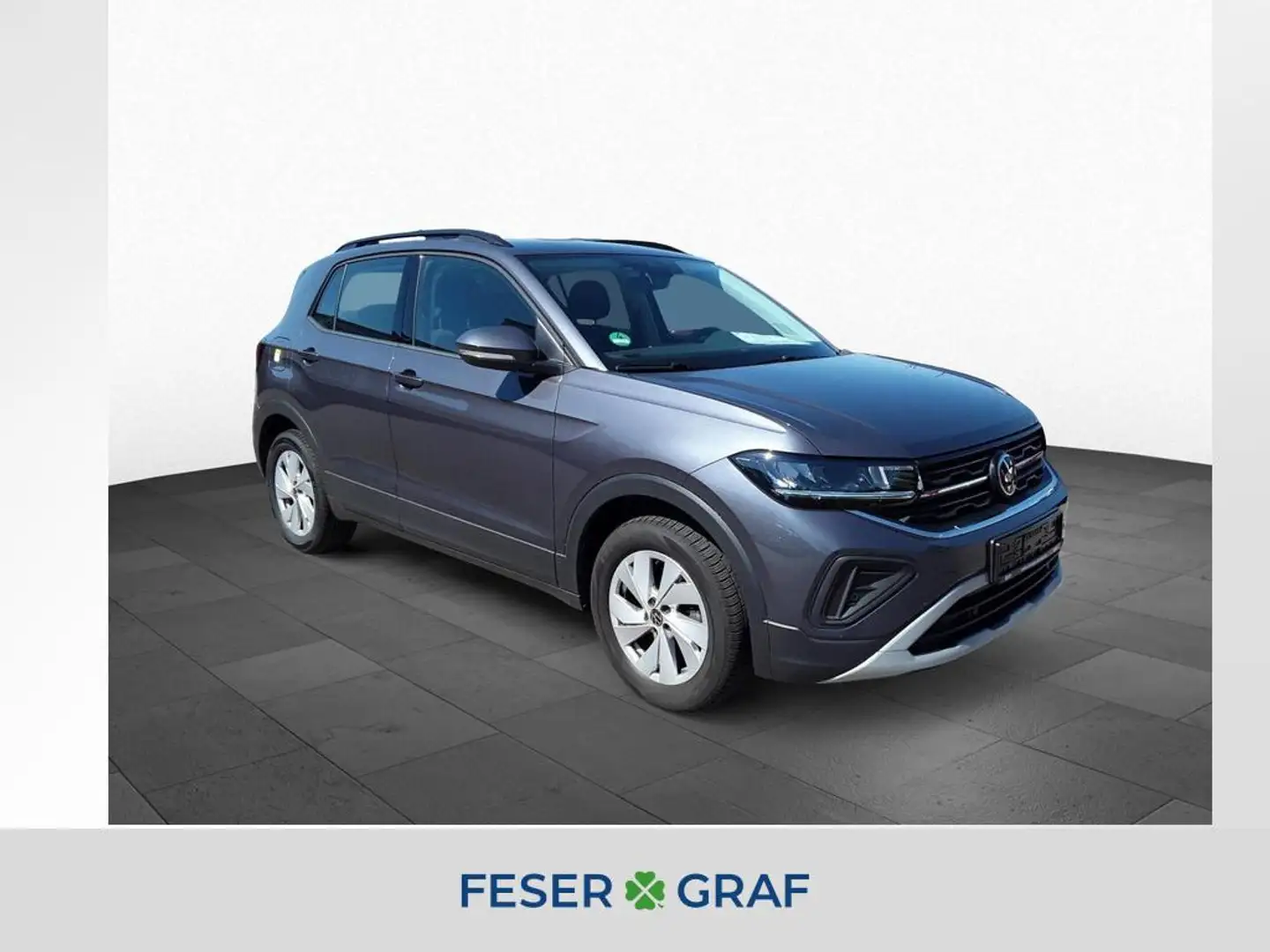 Volkswagen T-Cross 1.0 TSI DSG LIFE KAM ACC APP NAVI SHZ Gris - 1