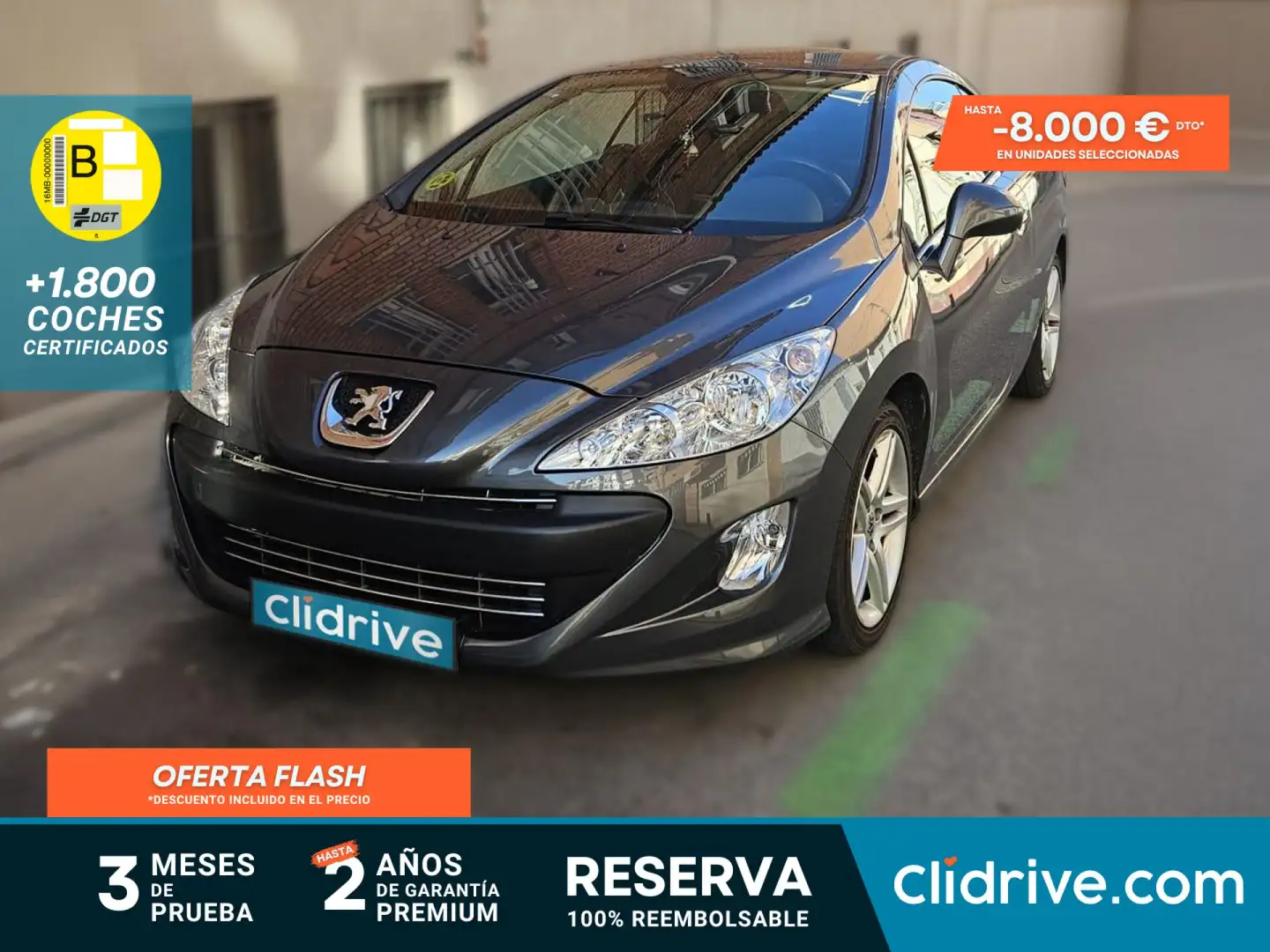 Peugeot 308 CC 2.0HDI Sport Pack Gris - 1