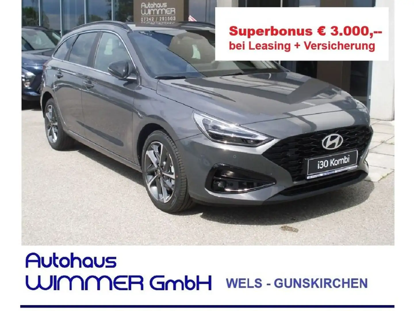 Hyundai i30 GO! Plus 1,0 TGDi Grau - 1