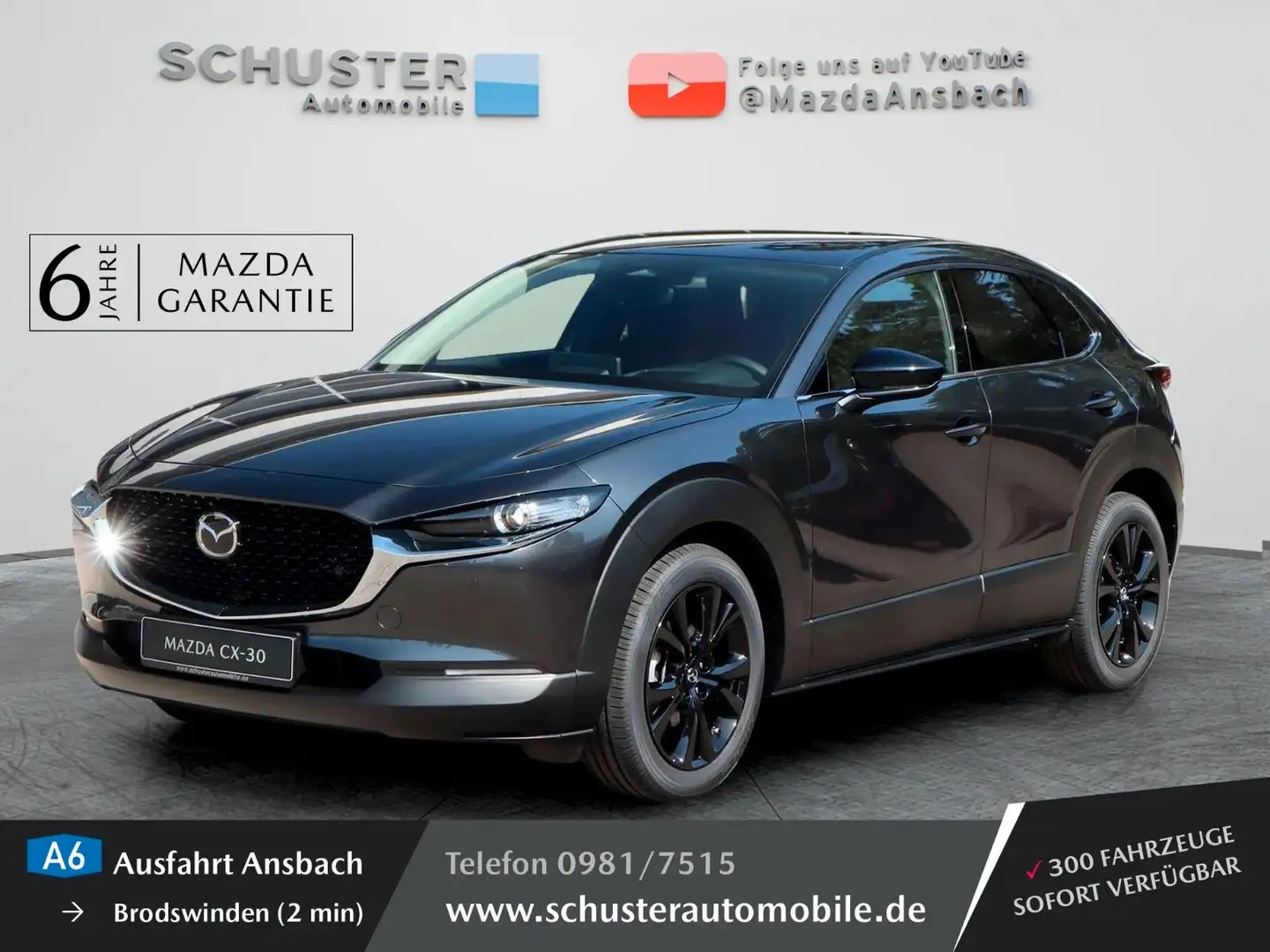 Mazda CX-30 2025 SKYACTIV-X 186PS Homura NAVI ACP&AA Grau - 1