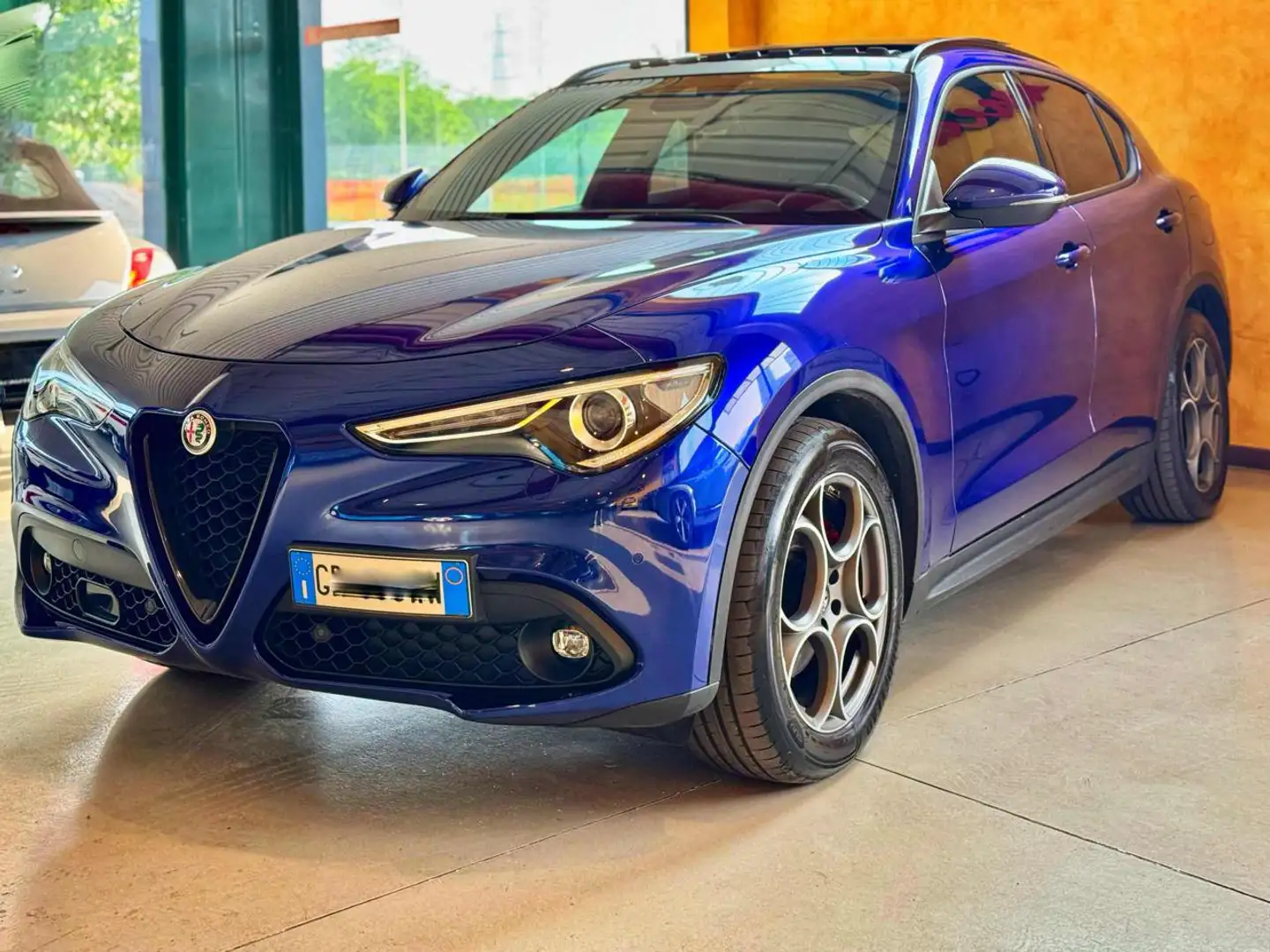 Alfa Romeo Stelvio 2.2 Turbodiesel 190 CV AT8 Q4 Sprint #ganciotraino Bleu - 2