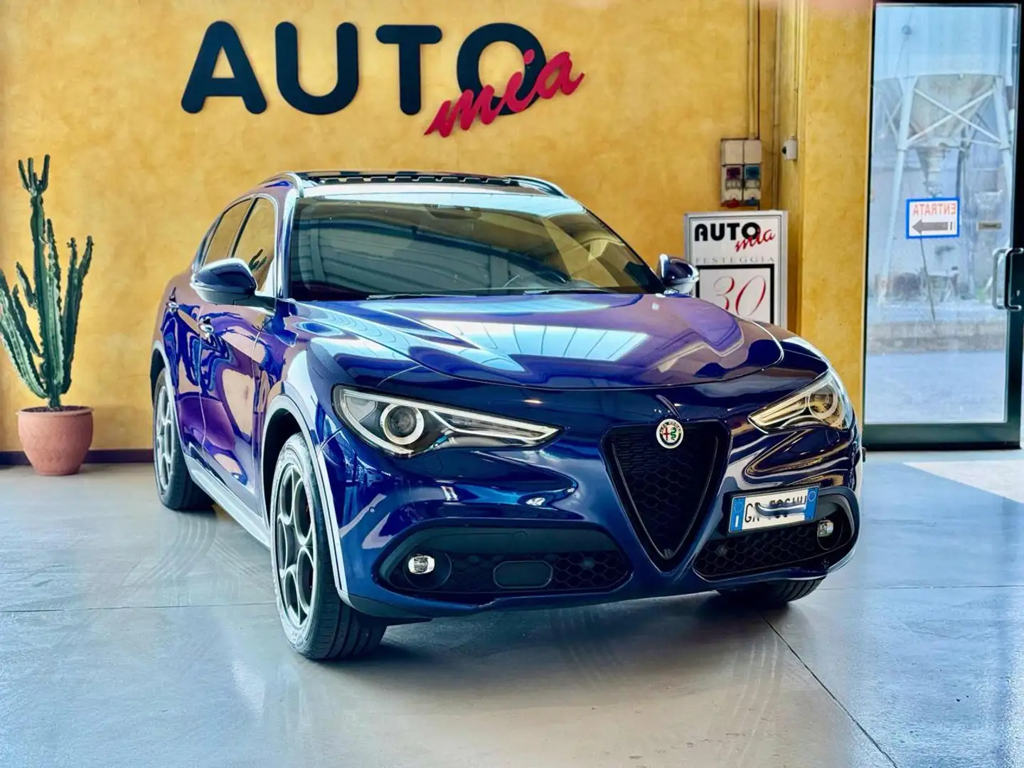Alfa Romeo Stelvio 2.2 Turbodiesel 190 CV AT8 Q4 Sprint #ganciotraino Bleu - 1