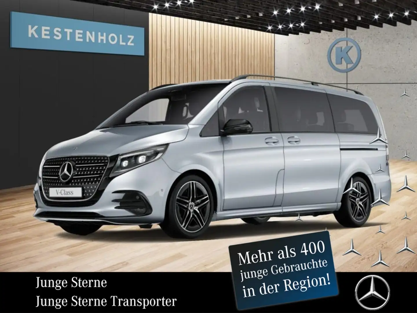 Mercedes-Benz V 250 V 250 d Lang *AVANTGARDE*AMG*AHK*360°*NAVI*  Navi Silber - 1
