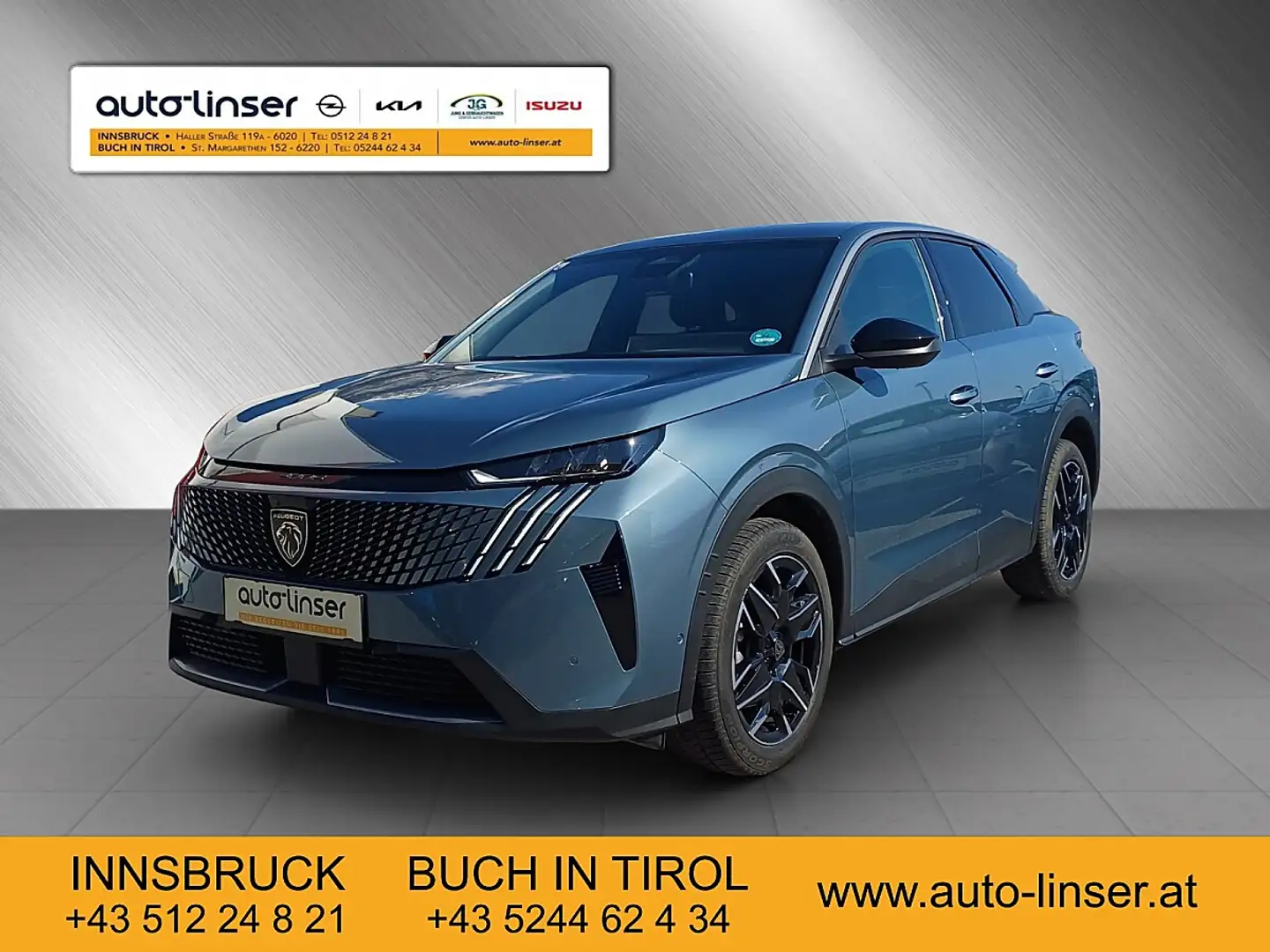 Peugeot 3008 Hybrid 145 E-DCS6 Allure Aut. Blau - 1