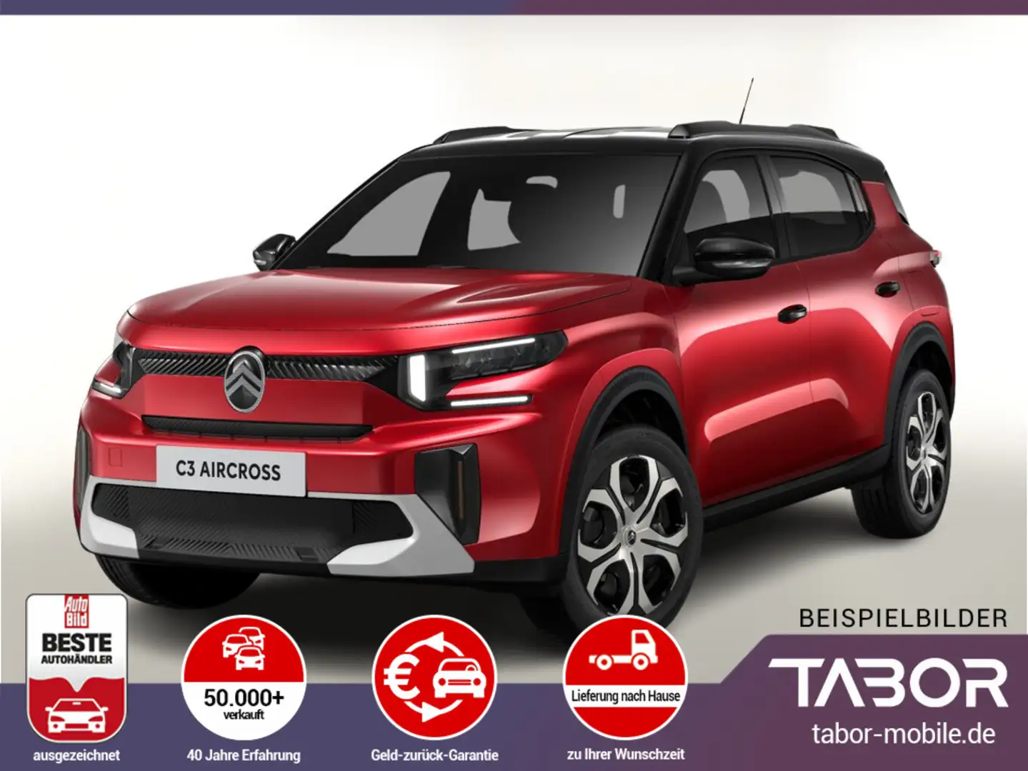 Citroen C3 Aircross TURBO 100 PLUS PDC Kam PrivG Temp BT Rot - 1