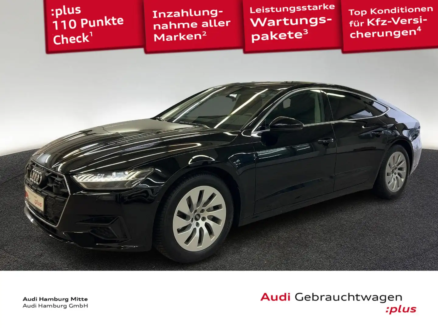 Audi A7 40 TDI quattro S tronic Head-Up Sta Schwarz - 1