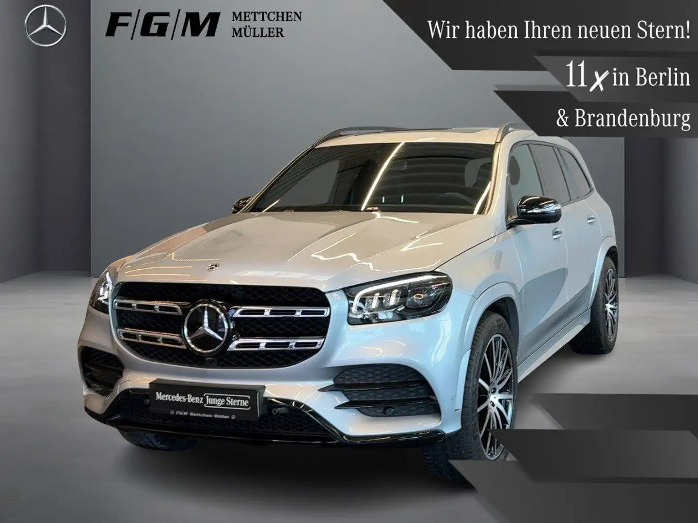 Mercedes-Benz GLS 400 d 4MATIC AMG Line Burm|KeyGo|MBeam|360 Silber - 1