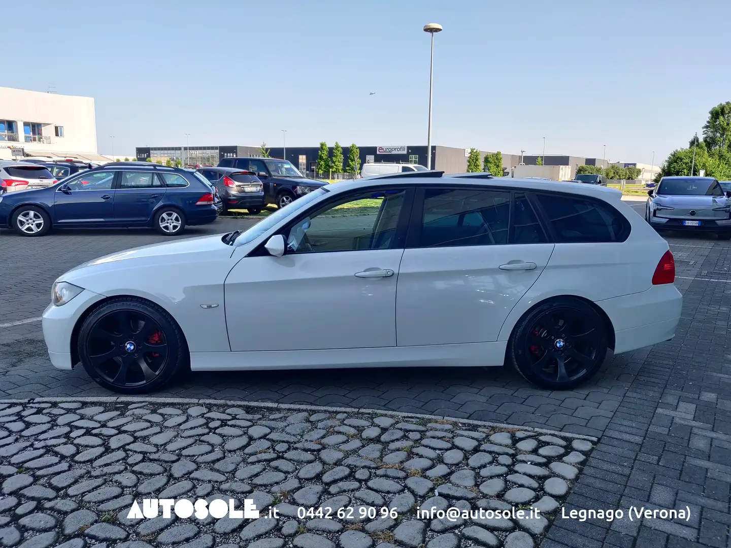 BMW 320 320D Touring Futura Automatica Bianco - 2