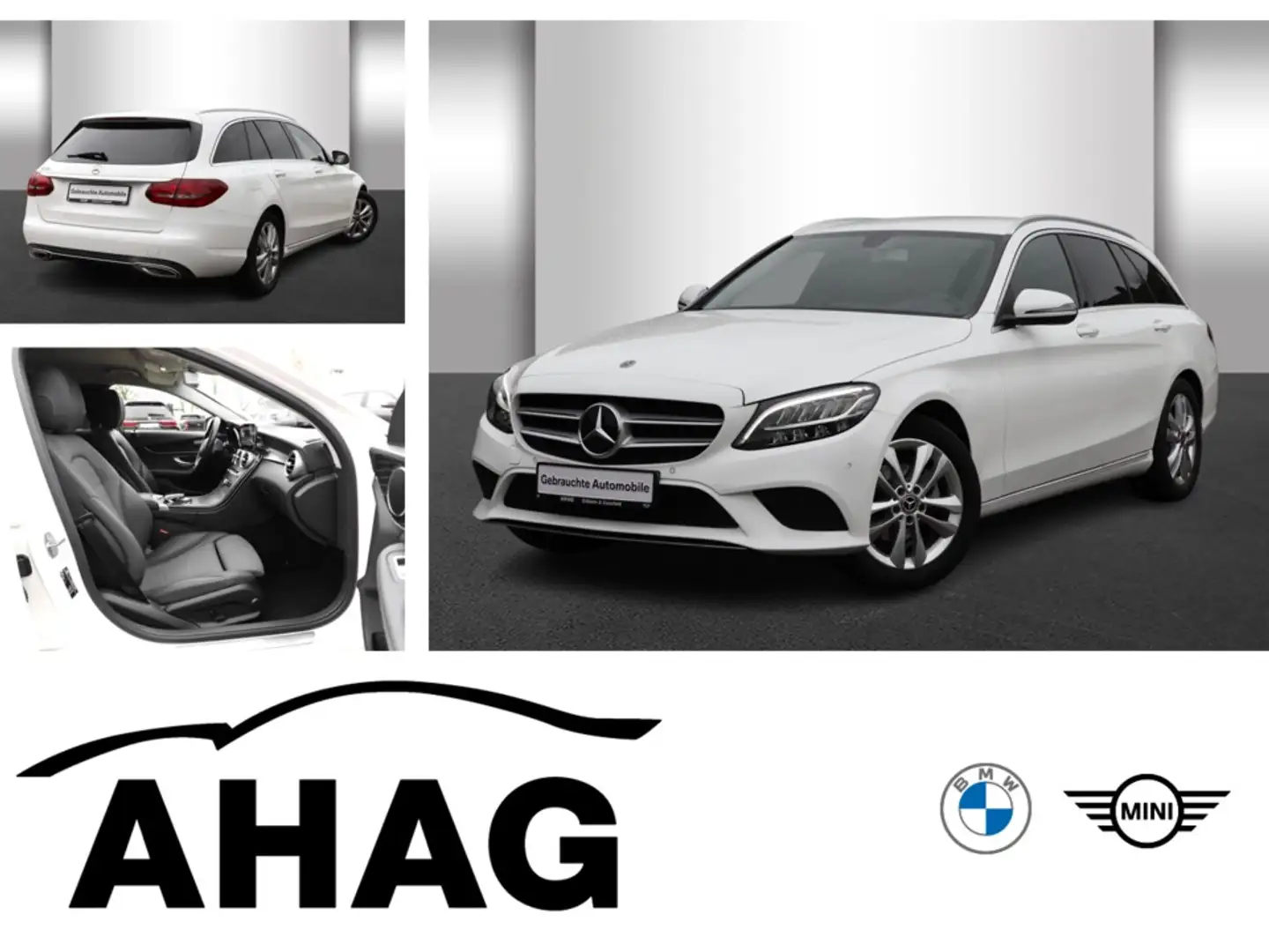 Mercedes-Benz C 180 T Aut. AHK RFK Sitzhzg Navi Keyless LED Weiß - 1