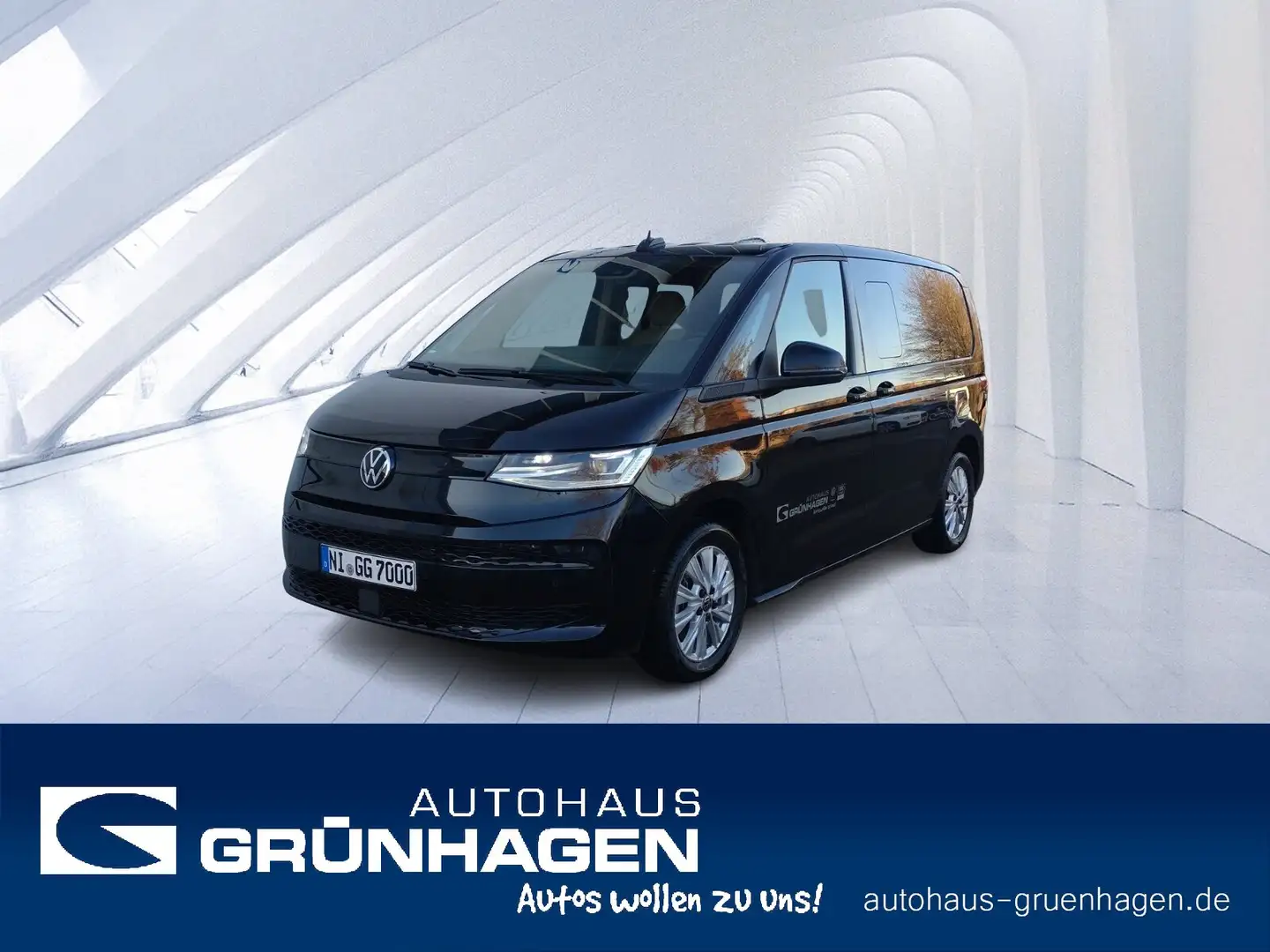 Volkswagen T7 Multivan Multivan 2.0 TDI DSG-LED-AHK-Navi-Front+SpurAss Noir - 1