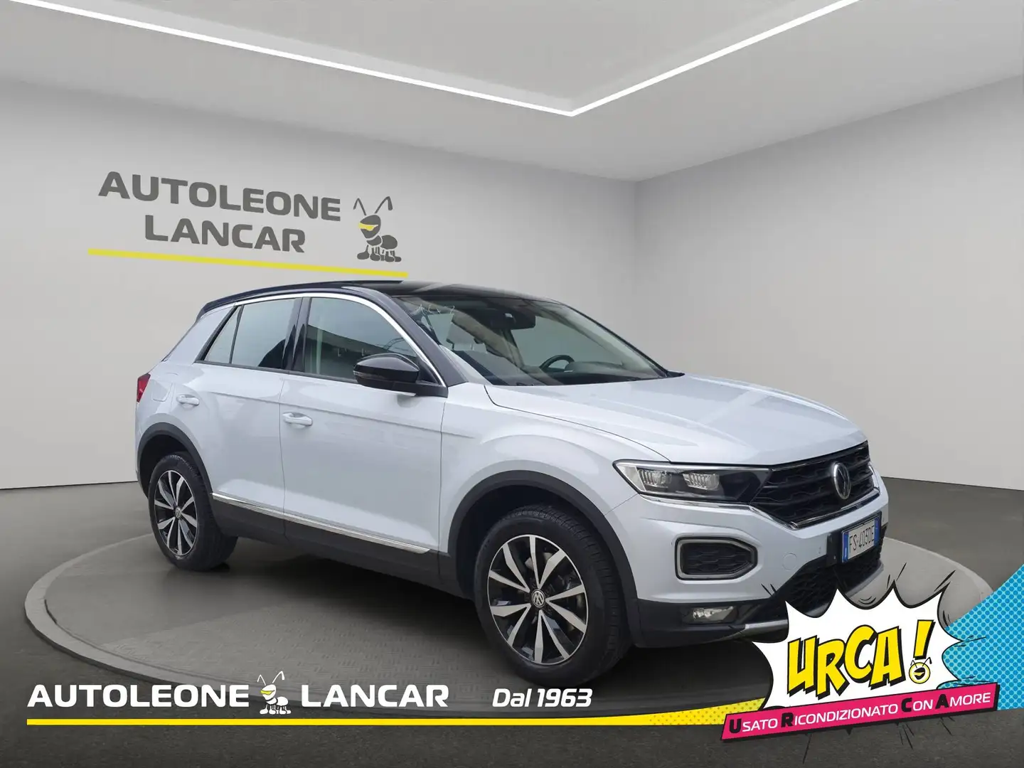 Volkswagen T-Roc 1.0 TSI Style 115cv + TETTO NERO 1 PROPRIETARIO E6 Bianco - 1