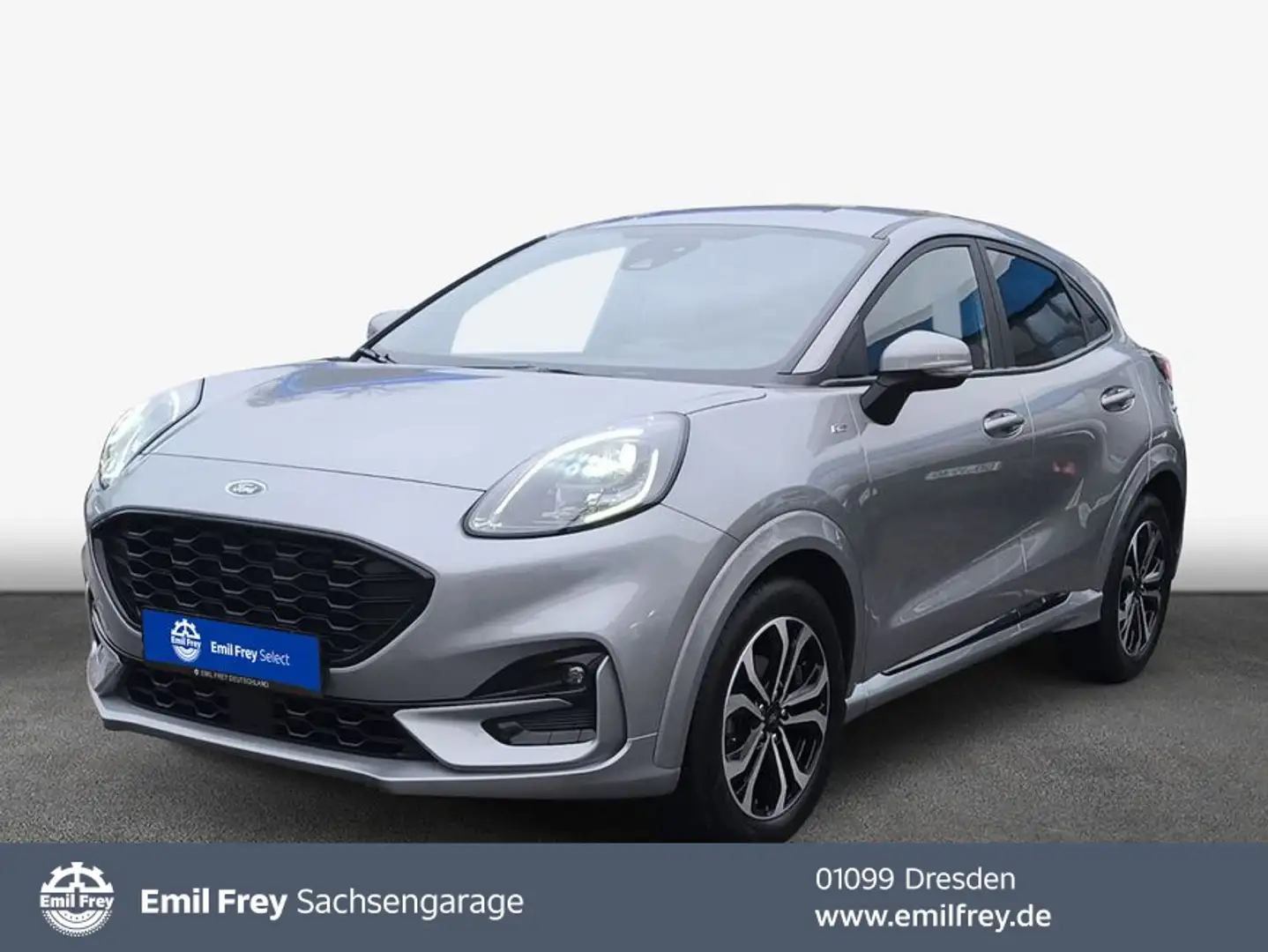 Ford Puma 1.0 EB Hybrid Aut. ST-LINE DESIGN RFC PDC Silber - 1