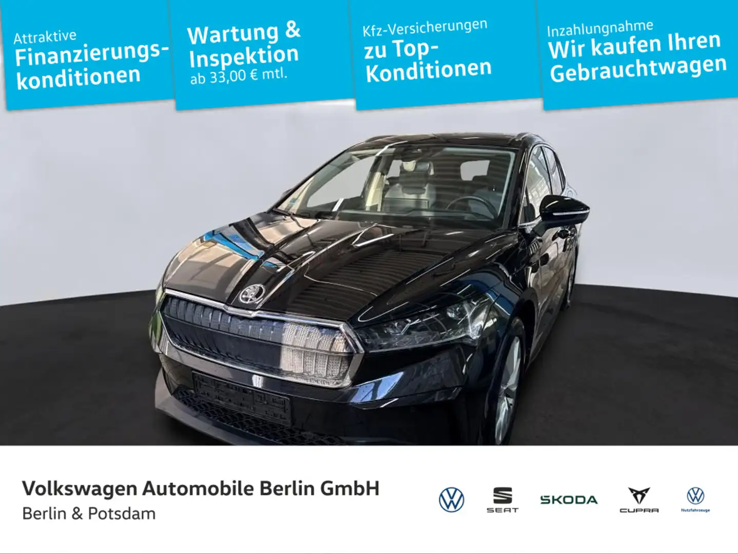 Skoda Enyaq iV 80x Loft AHK W-Pumpe MATRIX 82kWh HeadU Schwarz - 1