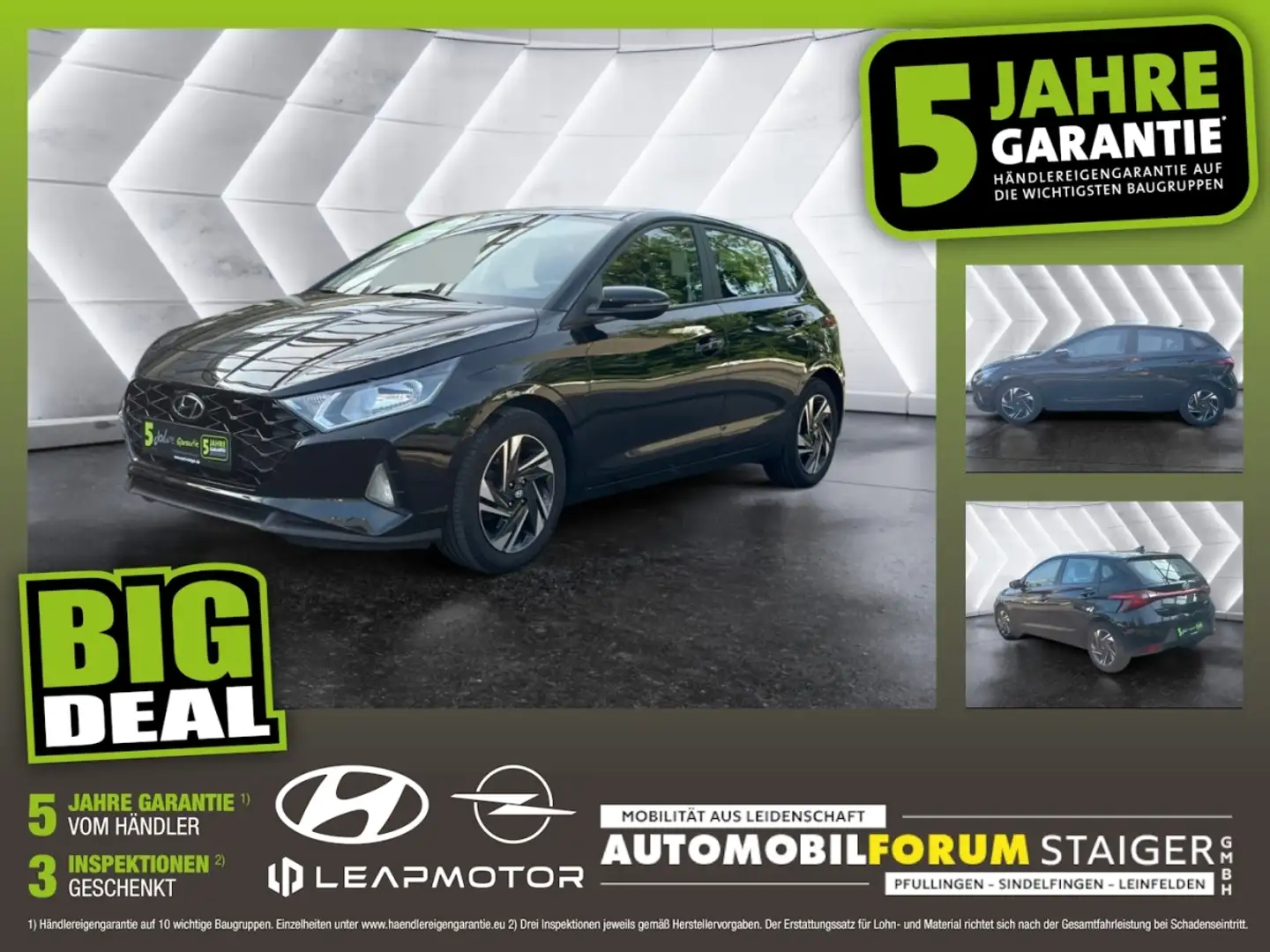 Hyundai i20 1.0 T-GDI Trend FLA SpurH LM Virtual PDC Noir - 1
