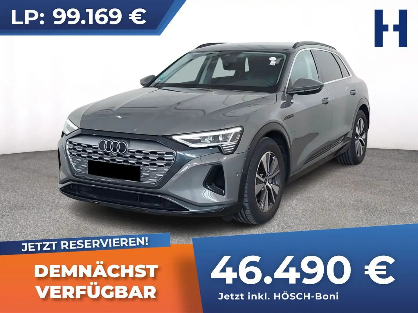 Audi Q8 e-tron 55 quattro adv. 2xASSISTENZ LUFT MEGA-PREIS -53% Grau - 1