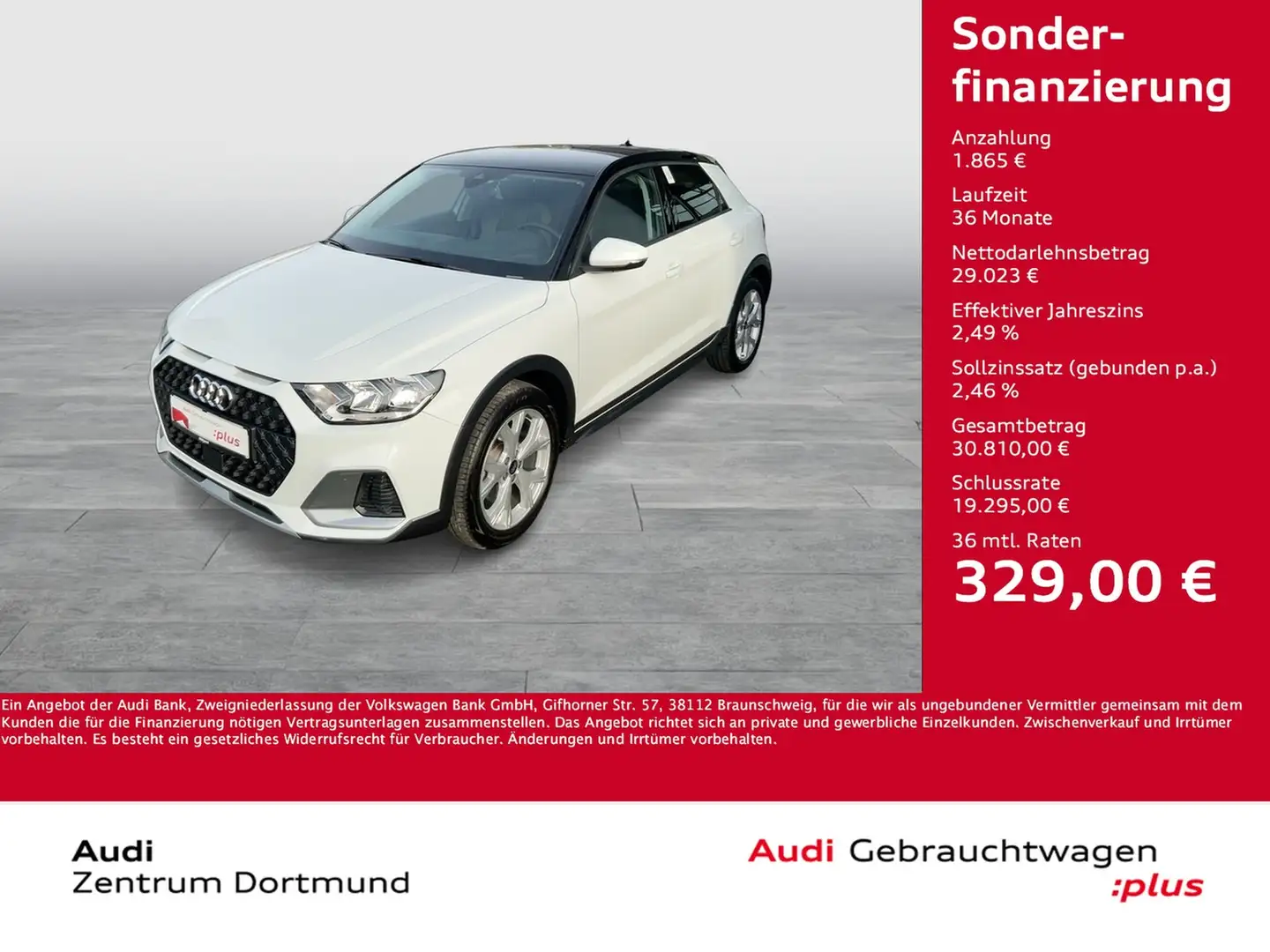 Audi A1 allstreet 35 ACC LM17 NAVI+ SITZHEIZUNG Weiß - 1