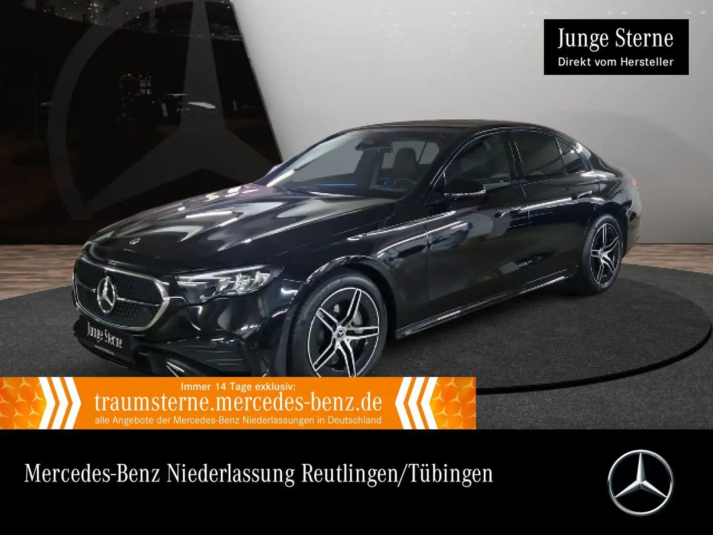 Mercedes-Benz E 220 d AMG Stdhzg Burmester Distr. LED AHK Night Schwarz - 1